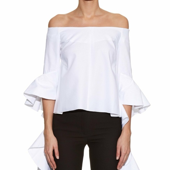 Alice & Trixie Tops - Alice & Trixie Ruffle Sleeve Off Shoulder Blouse size Small